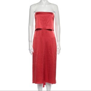 Halston Heritage Orange Cocktail Dress - Size 12